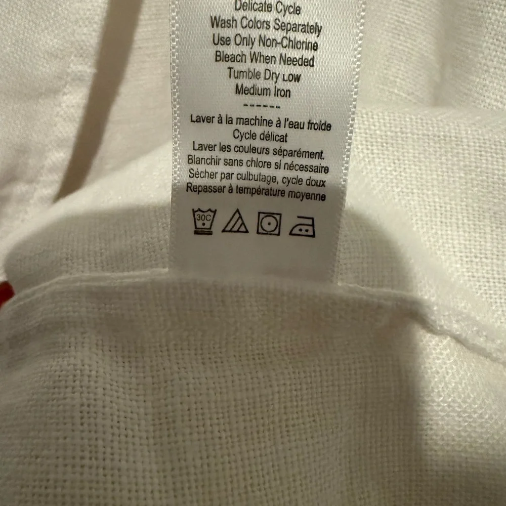 $128 Coldwater Creek Women's Boyfriend 2 Button Blazer Jacket White Size XL NWOT - Picture 5 of 10